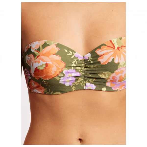 Seafolly – Women’s Paradise Garden Bustier Bandeau – Haut De Maillot magasin pas cher 7