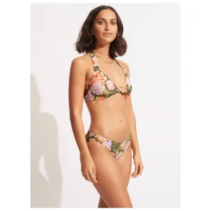 Seafolly – Women’s Paradise Garden Knot Front Halter Bra – Haut De Maillot en ligne vente 16