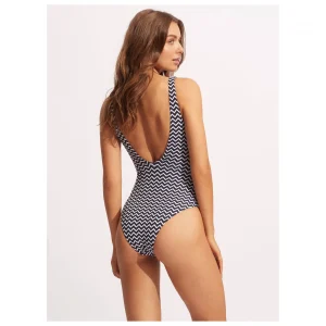 magasin en ligne france Seafolly – Women’s Sienna Deep V Neck One Piece – Maillot De Bain 12