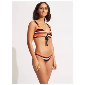 fashion pas cher Seafolly – Women’s Sun Stripe Reversible Bralette – Haut De Maillot 18