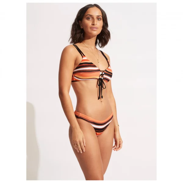 fashion pas cher Seafolly – Women’s Sun Stripe Reversible Bralette – Haut De Maillot 7