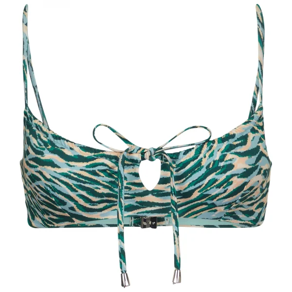 Retour gratuit en magasin. Seafolly – Women’s Wild At Heart Drawstring Neck Bralette – Haut De Maillot 1