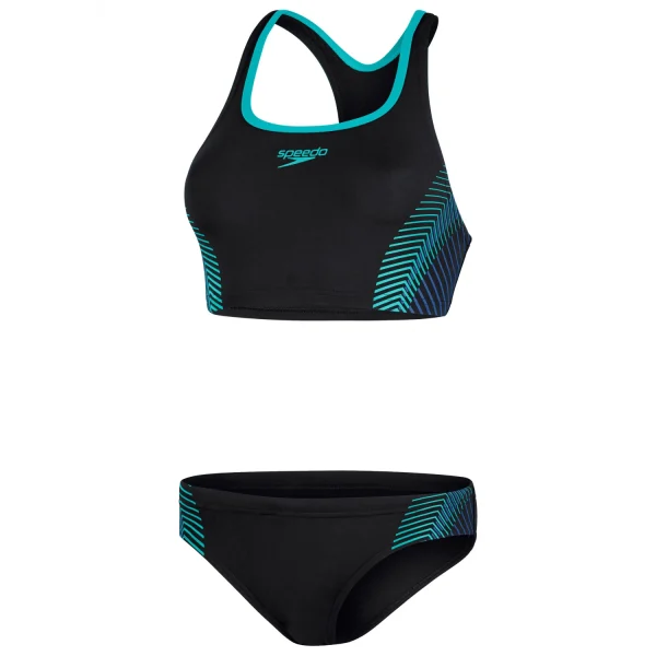 Speedo – Women’s Placement Racerback 2 Piece – Bikini soldes pas cher 1